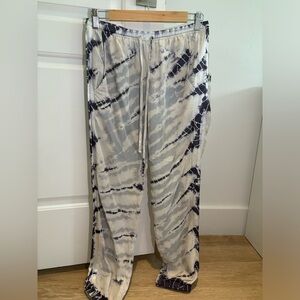 Tie dye multicolored joggers designer